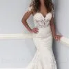 Sexy Lace V-Neck Wedding Dresses | Ruffles Sheer Cap Sleeve Floral Bridal Gowns