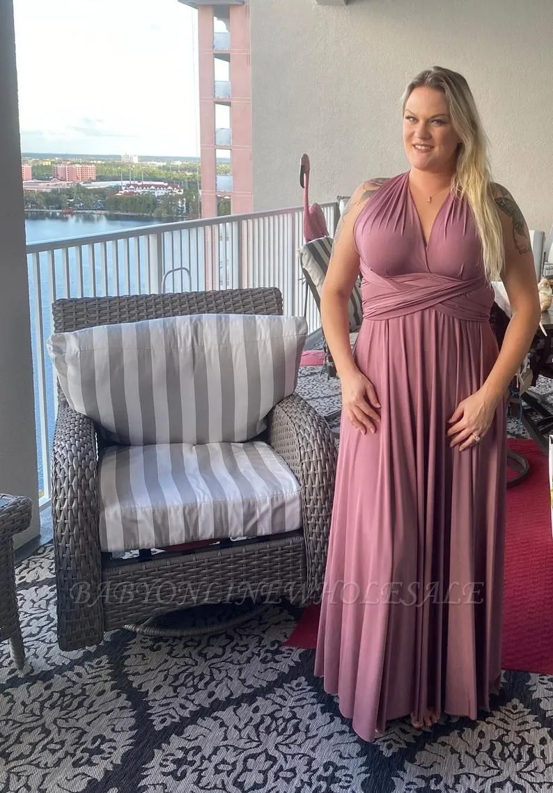 Multiway Ways Bridesmaid Dress Aline Wedding Party Dress - Image 4