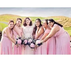 Beige Champagne Infinity Bridesmaid Dress In 53 Colors