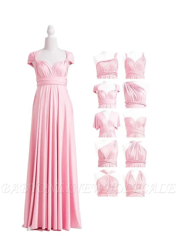 Blush Pink Multiway Infinity Dress - Image 4