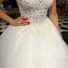 Gorgeous Spaghetti Straps A-line Ball Gown Sleeveless Wedding Dress