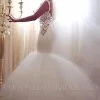 Lace Mermaid Tulle Wedding Gowns Open Back Sleeveless Sexy Bride Dresses Online